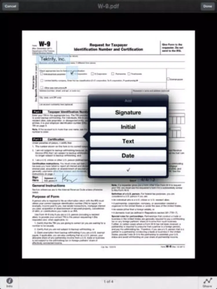 Tangkapan skrin PDF Sign - Signature Annotate iPad 