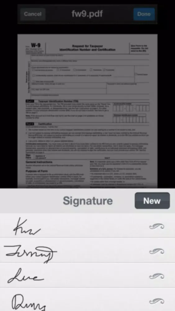 Tangkapan skrin PDF Sign - Signature Annotate