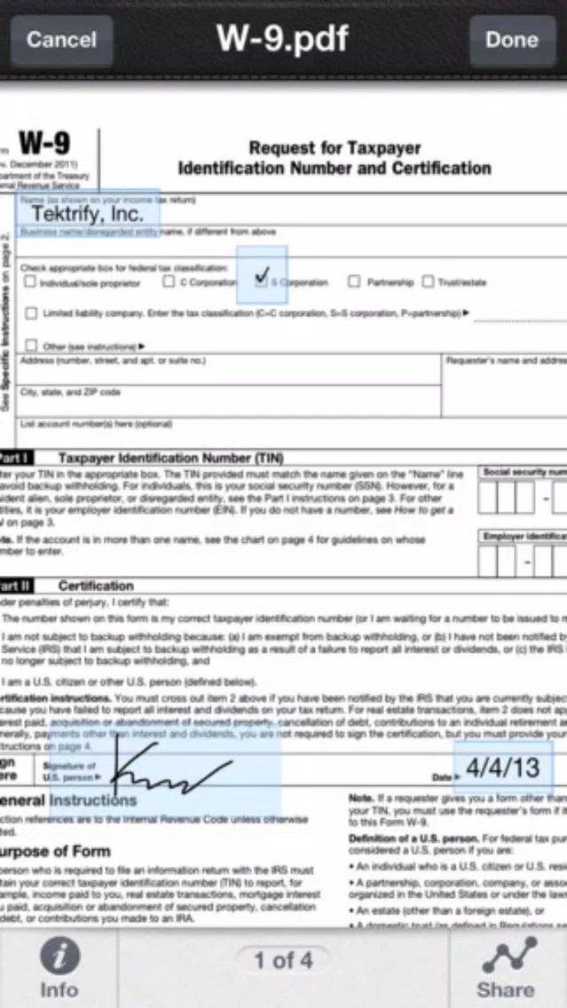 Tangkapan skrin PDF Sign - Signature Annotate