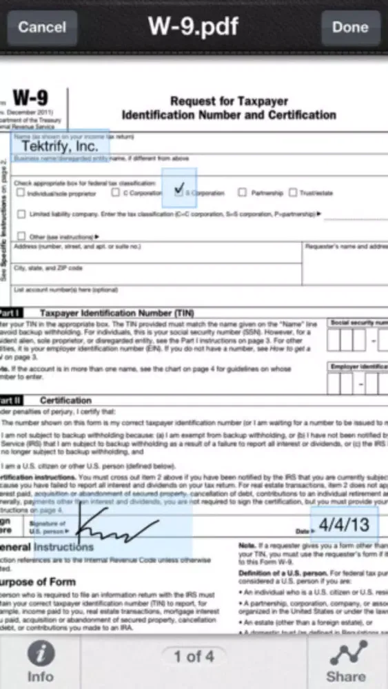 Tangkapan skrin PDF Sign - Signature Annotate