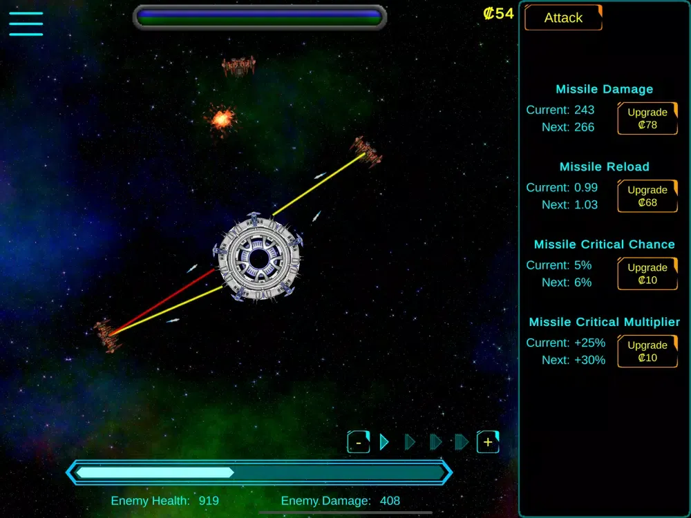 Stellar Starbase Defence iPad  スクリーンショット