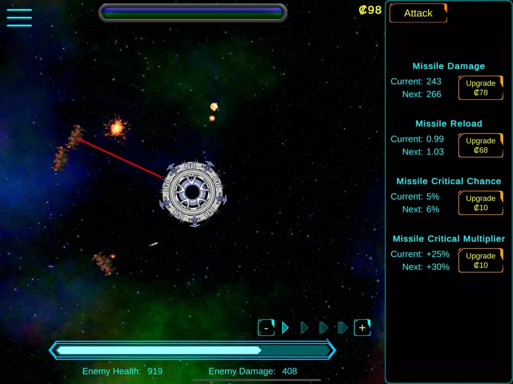 Stellar Starbase Defence iPad  スクリーンショット