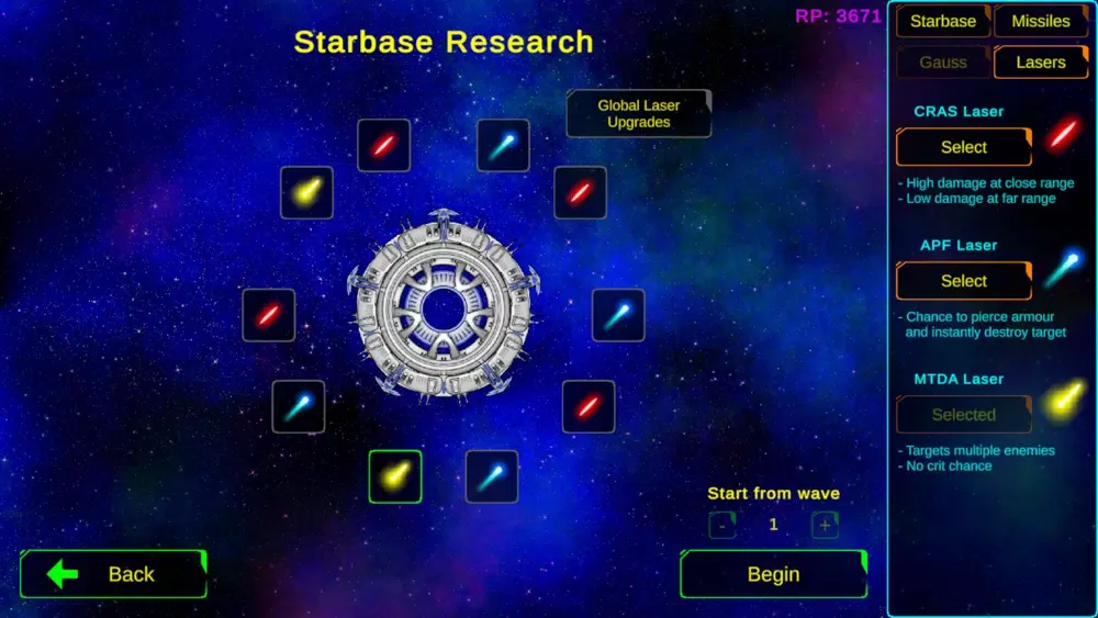 Stellar Starbase Defence スクリーンショット