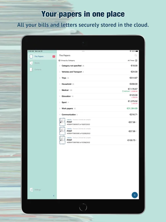 ภาพหน้าจอของ The Papers: documents manager iPad 