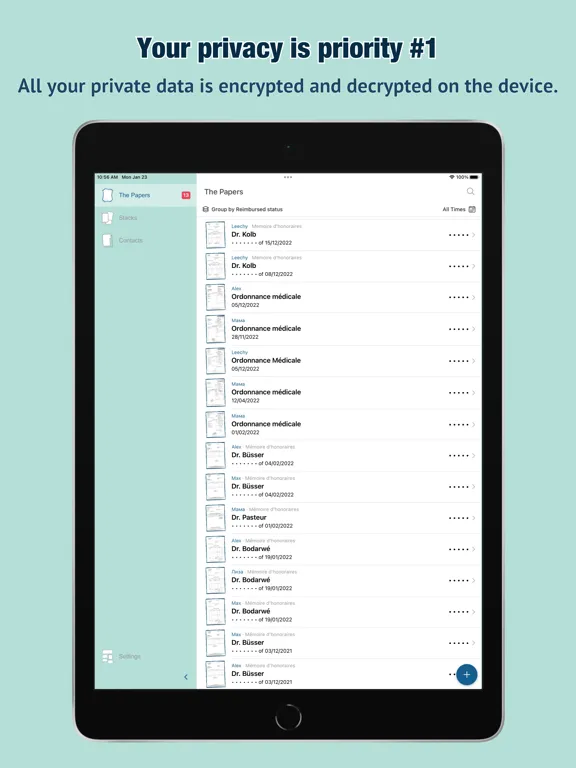 ภาพหน้าจอของ The Papers: documents manager iPad 