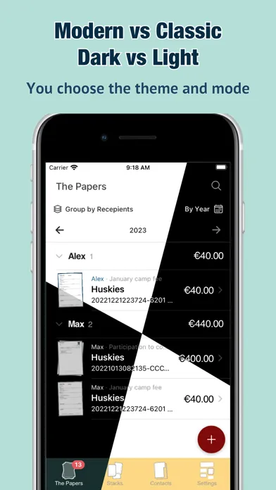 ภาพหน้าจอของ The Papers: documents manager