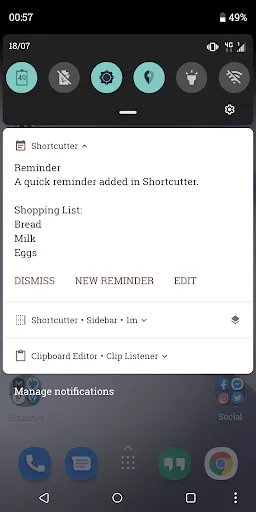 Shortcutter Quick Settings Screenshots