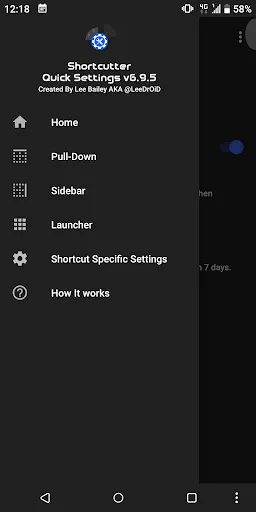 Shortcutter Quick Settings Screenshots