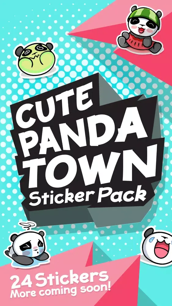 The CHiCHi Panda Sticker Pack by Cute Panda Town Screenshots