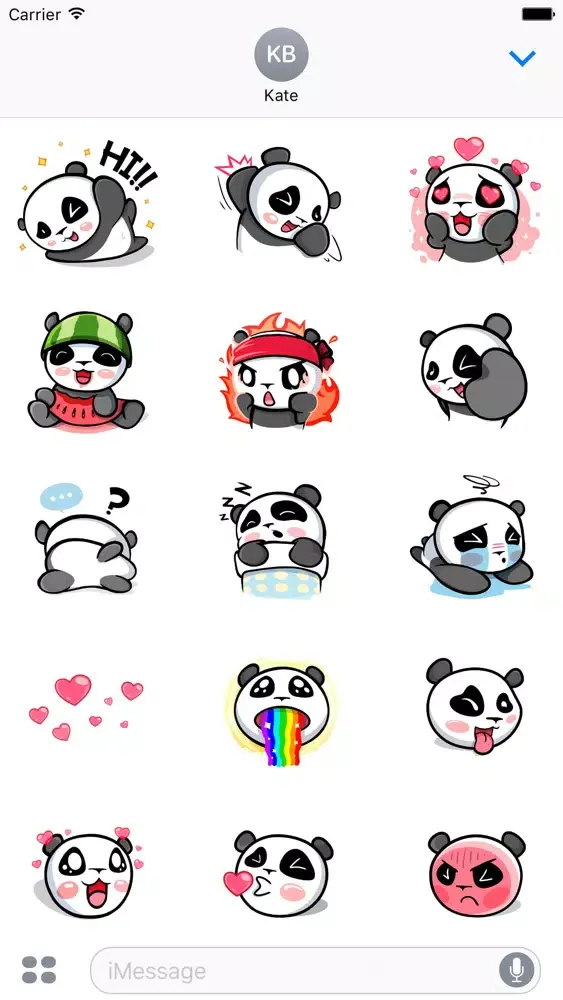 The CHiCHi Panda Sticker Pack by Cute Panda Town Screenshots
