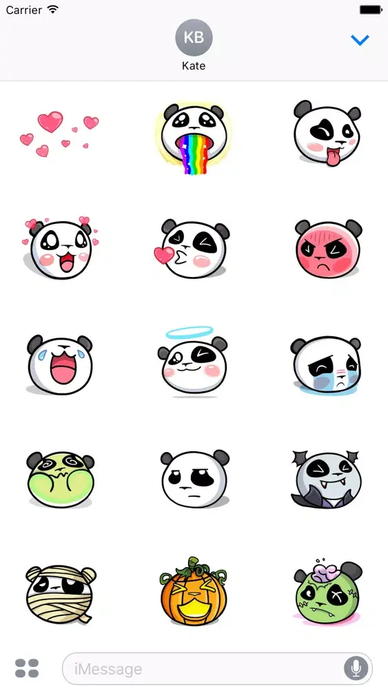 The CHiCHi Panda Sticker Pack by Cute Panda Town Screenshots