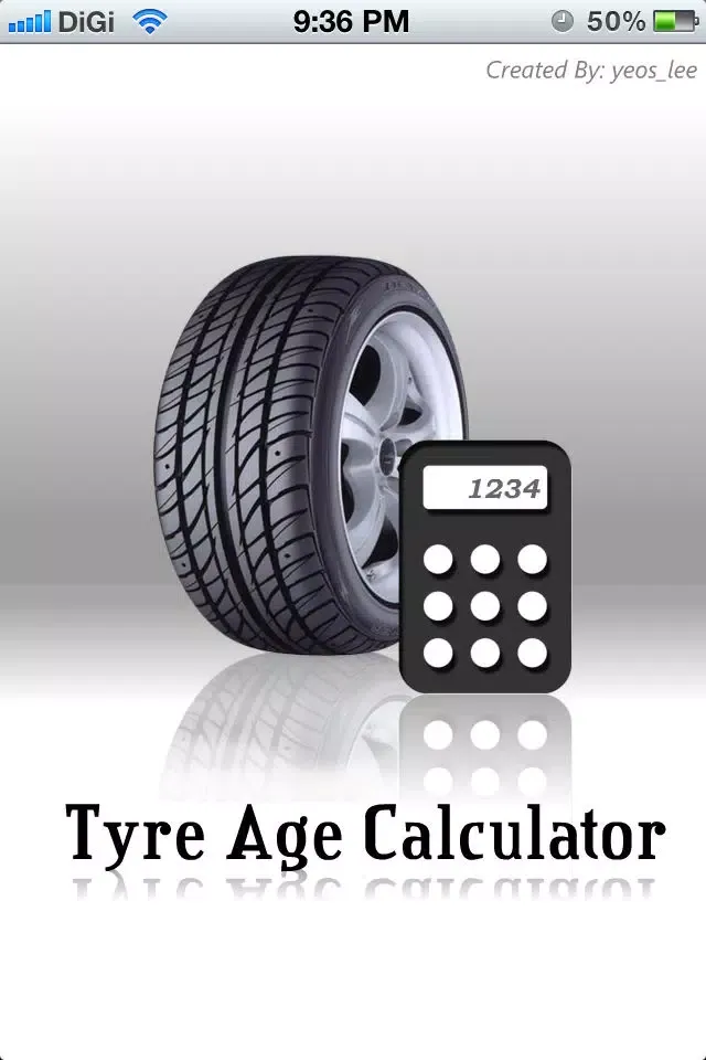 Tyre Age Calculator Screenshots