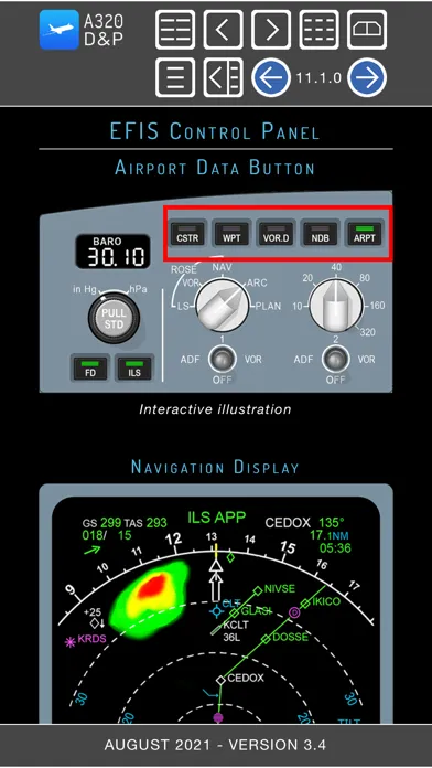 Скриншоты A320 Displays and Panels