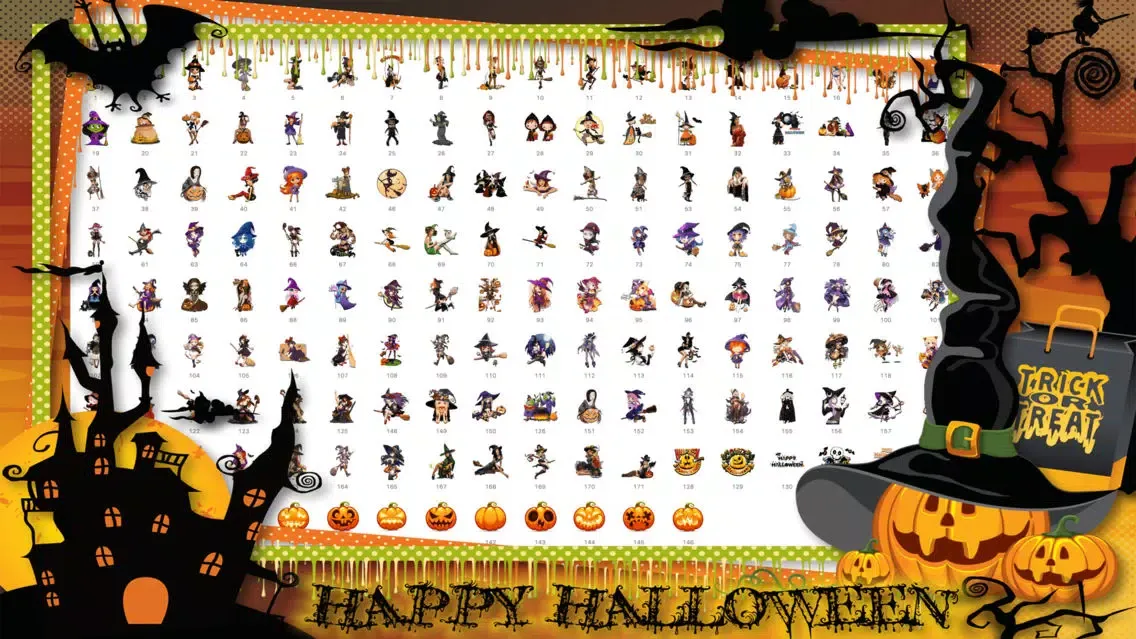 Capturas de tela do Halloween Sexy Witch Stickers