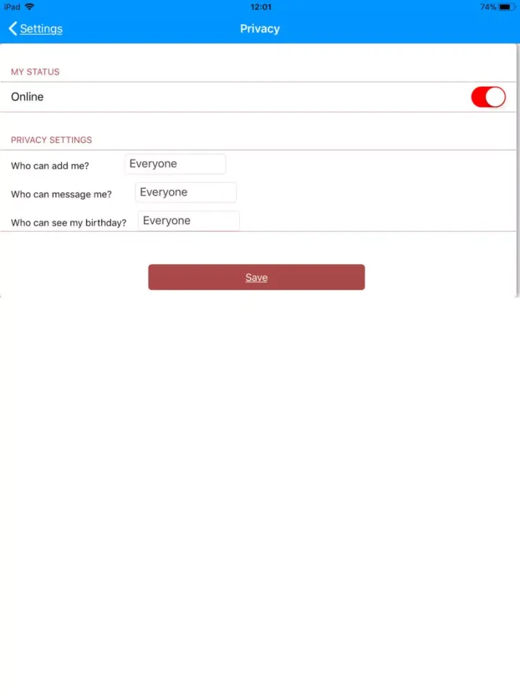 Leenkup Messenger iPad  Screenshots