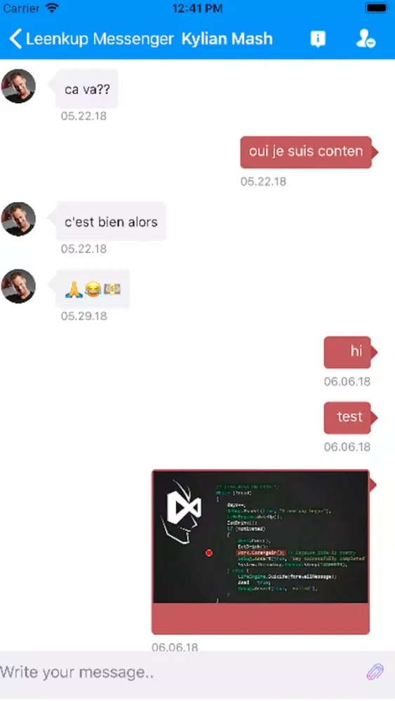 Leenkup Messenger Screenshots