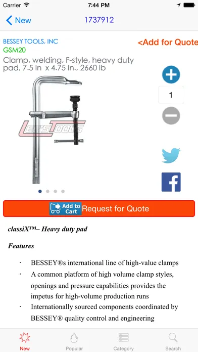 Bessey Tools سکرین شاٹس