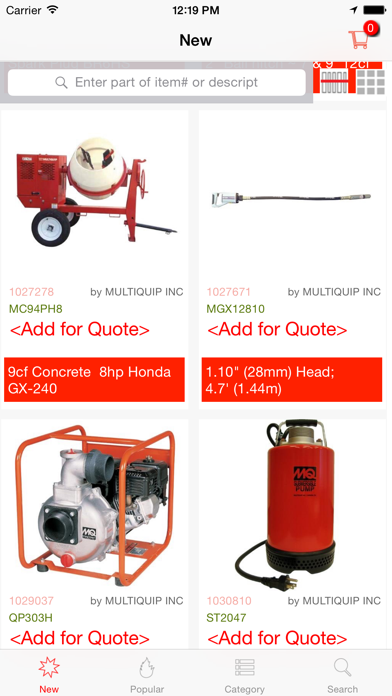 Lee’s Tools for Multiquip Screenshots