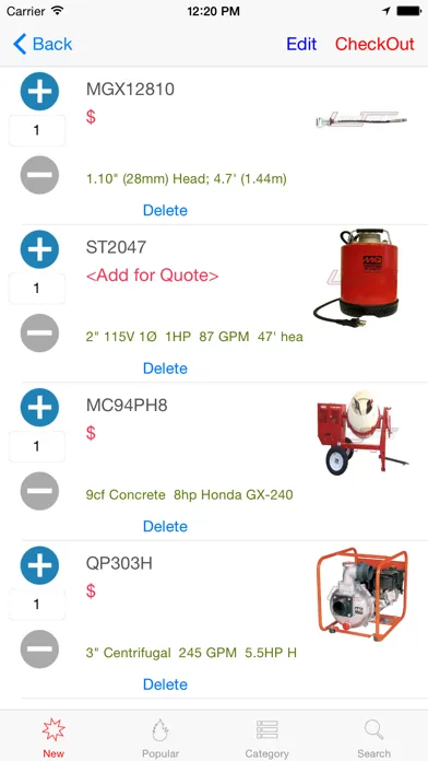 Capturas de tela do Lee’s Tools for Multiquip