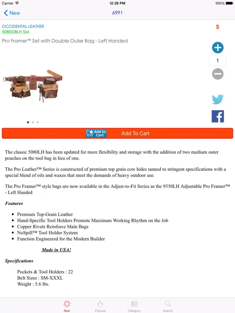 Tangkapan skrin Lee’s Tools For Occidental iPad 