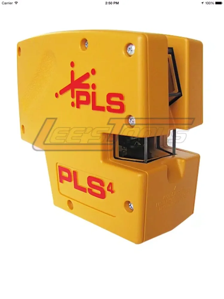 Tangkapan skrin Pacific Laser Systems iPad 