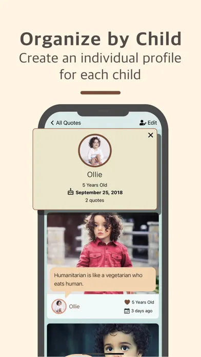 QuoteMeTots Baby & Kid Journal スクリーンショット