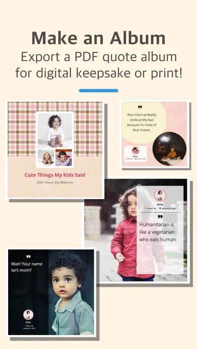QuoteMeTots Baby & Kid Journal スクリーンショット