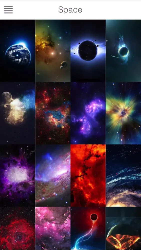 Screenshot di Wallpapers for Space & Galaxy Backgrounds Free