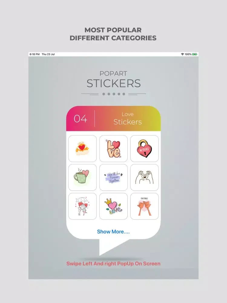 PopArt Sticker - Comic Sticker iPad  سکرین شاٹس