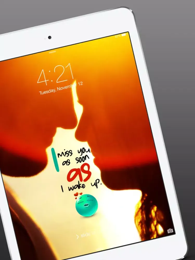 Love Quotes & HD Wallpapers : Full of Love Backgrounds iPad  Screenshots