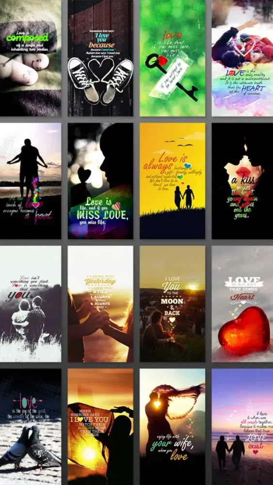 Love Quotes & HD Wallpapers : Full of Love Backgrounds Screenshots