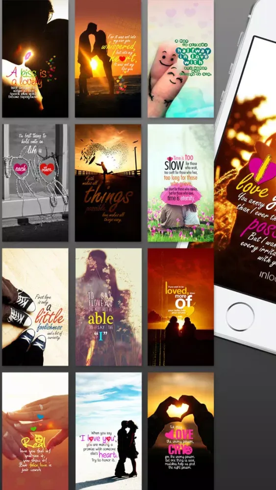 Love Quotes & HD Wallpapers : Full of Love Backgrounds Screenshots