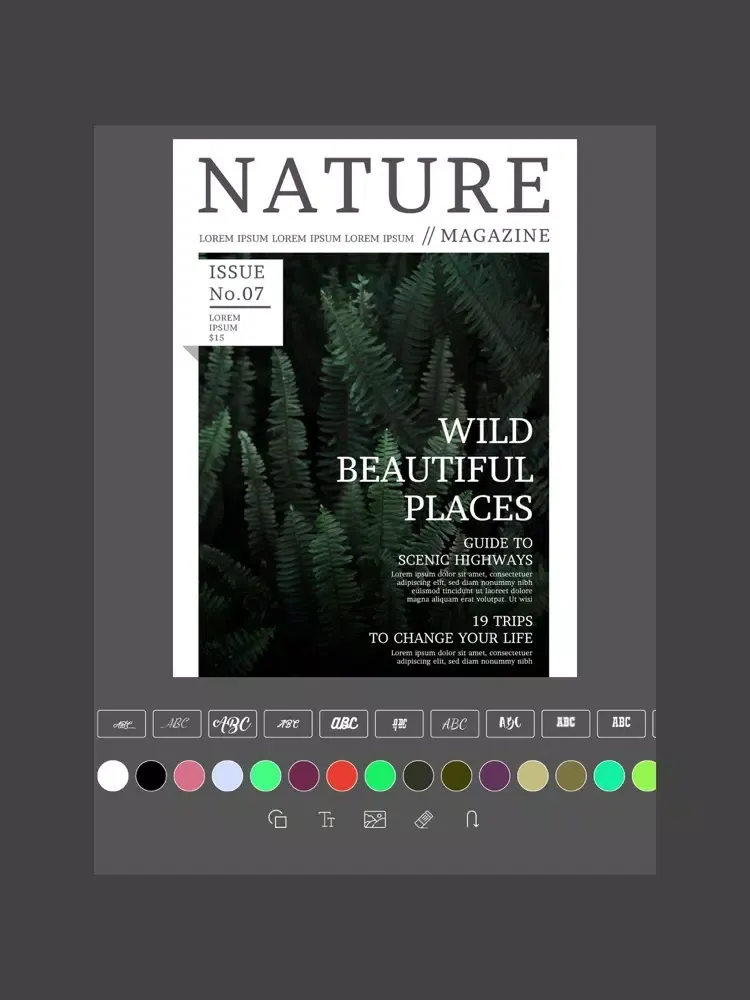 Capturas de tela do Magazine Mockup Design Maker iPad 
