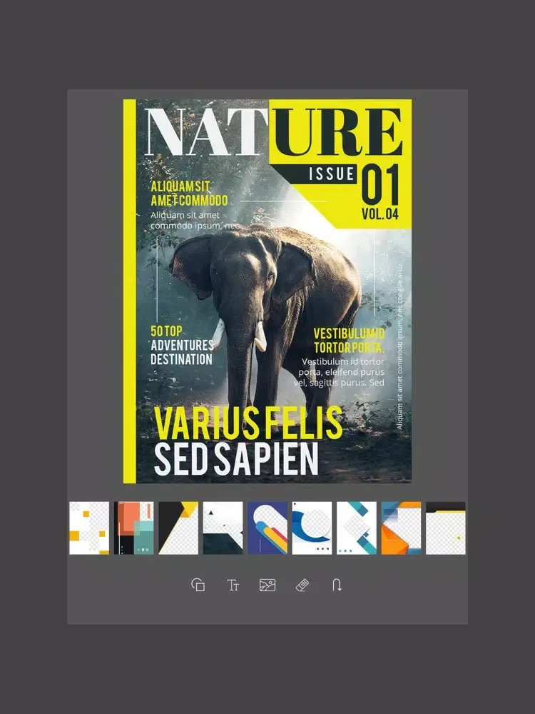 Capturas de tela do Magazine Mockup Design Maker iPad 