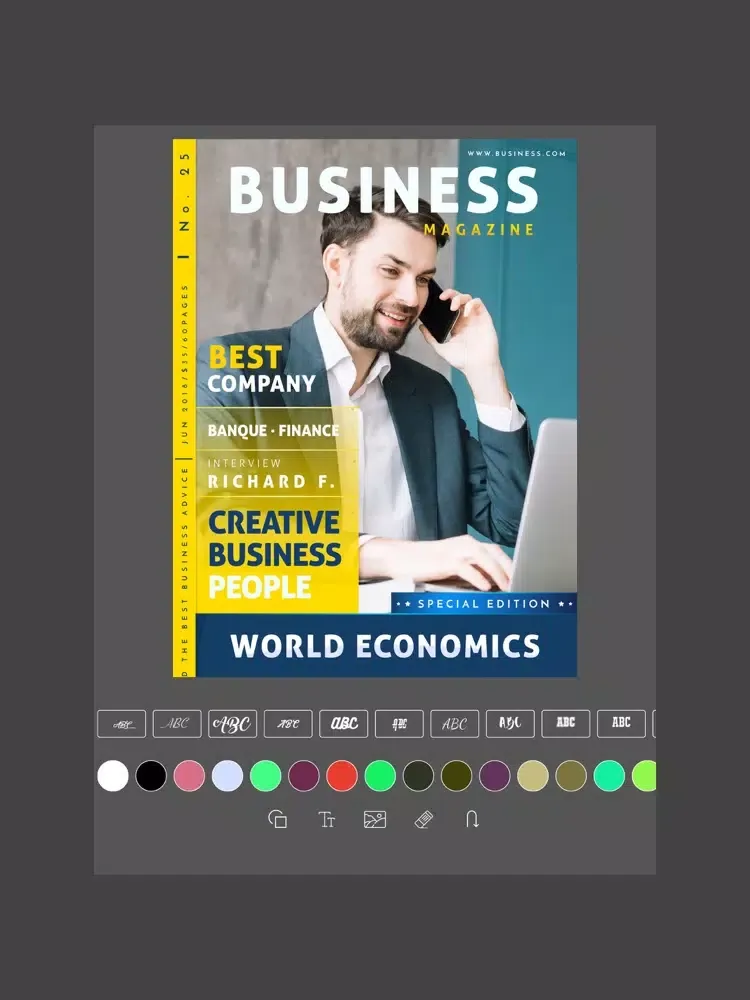 Capturas de tela do Magazine Mockup Design Maker iPad 