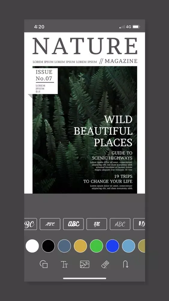 Capturas de tela do Magazine Mockup Design Maker