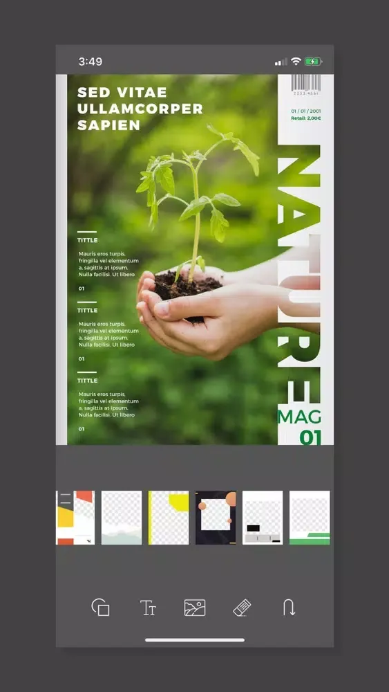 Capturas de tela do Magazine Mockup Design Maker