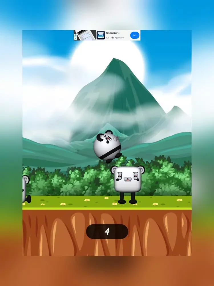 Funny Panda Jumping iPad 應用截圖