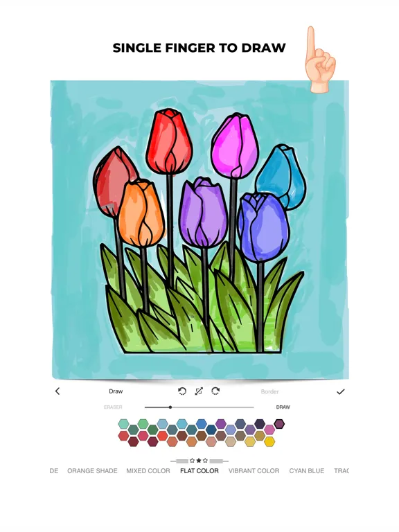 Coloring Sketch Book Pages iPad  Screenshots