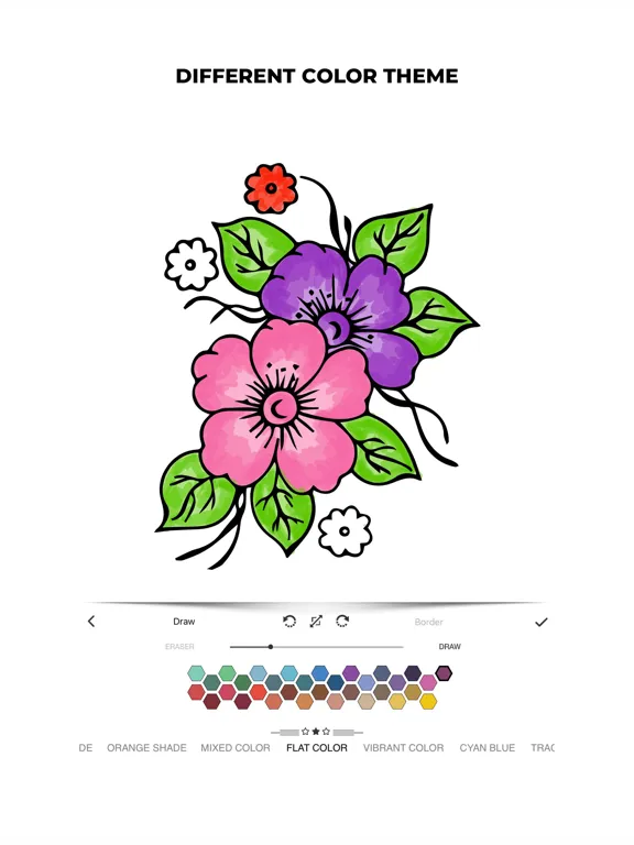 Coloring Sketch Book Pages iPad  Screenshots