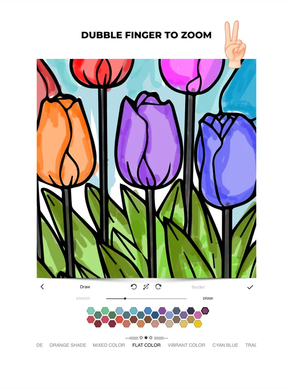 Coloring Sketch Book Pages iPad  Screenshots