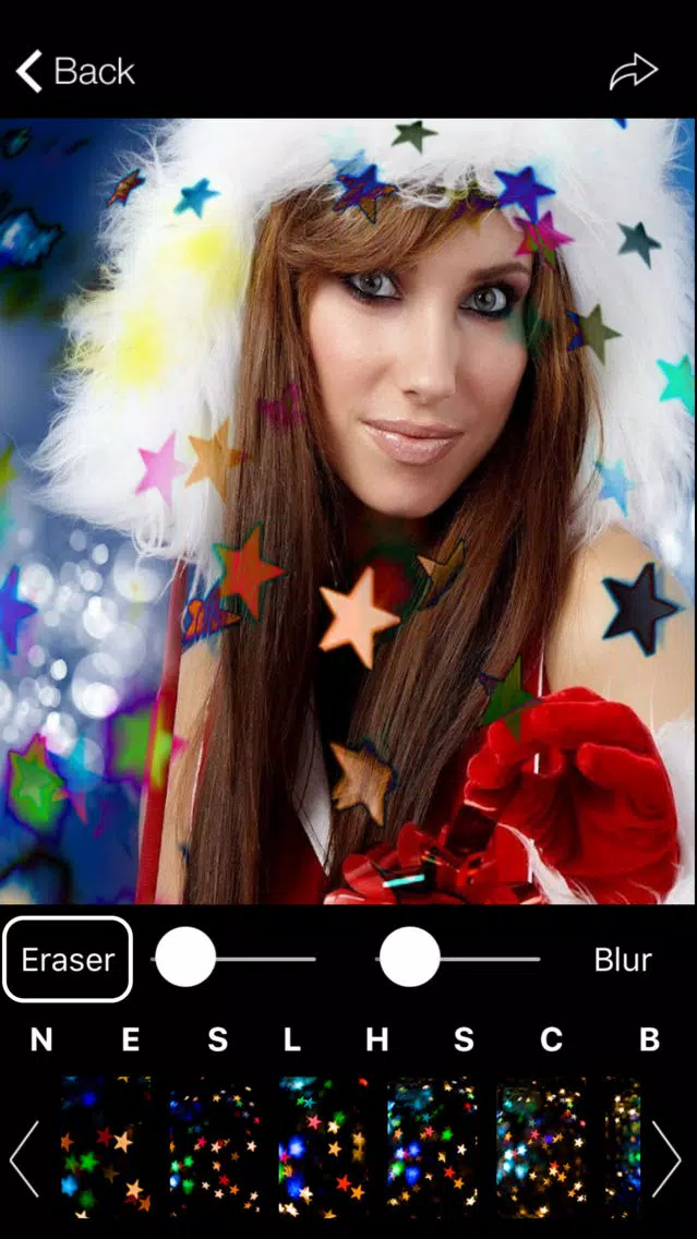 Christmas Star Bokeh Photo Effects Studio应用截图