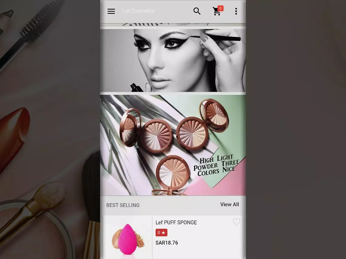 LEF Cosmetics iPad  Screenshots