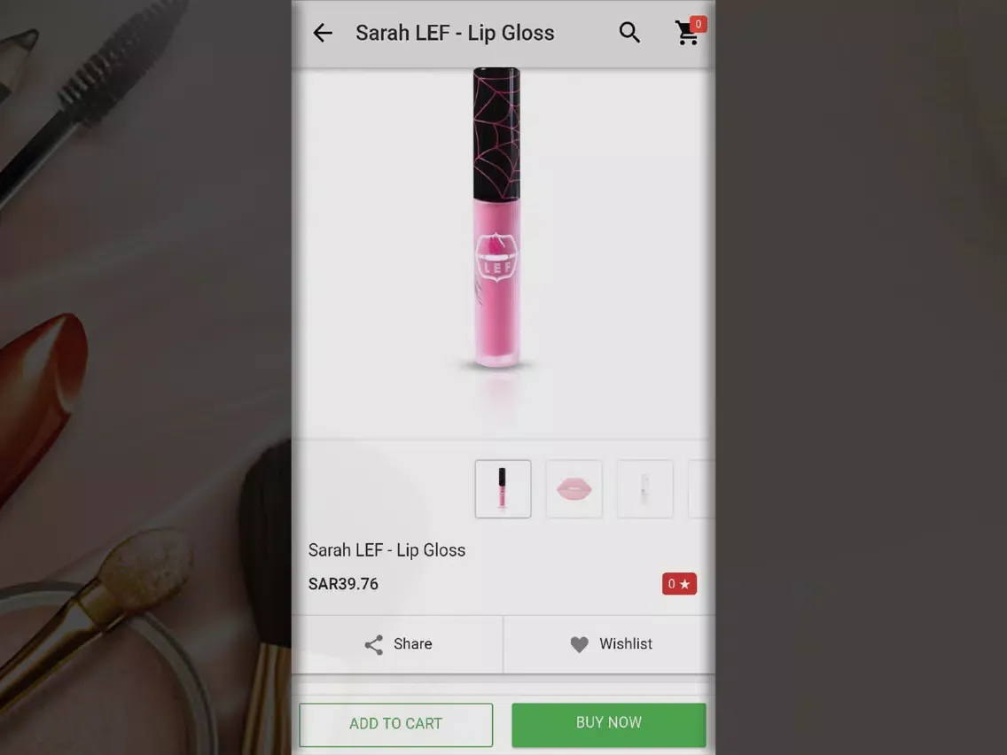 LEF Cosmetics iPad  Screenshots