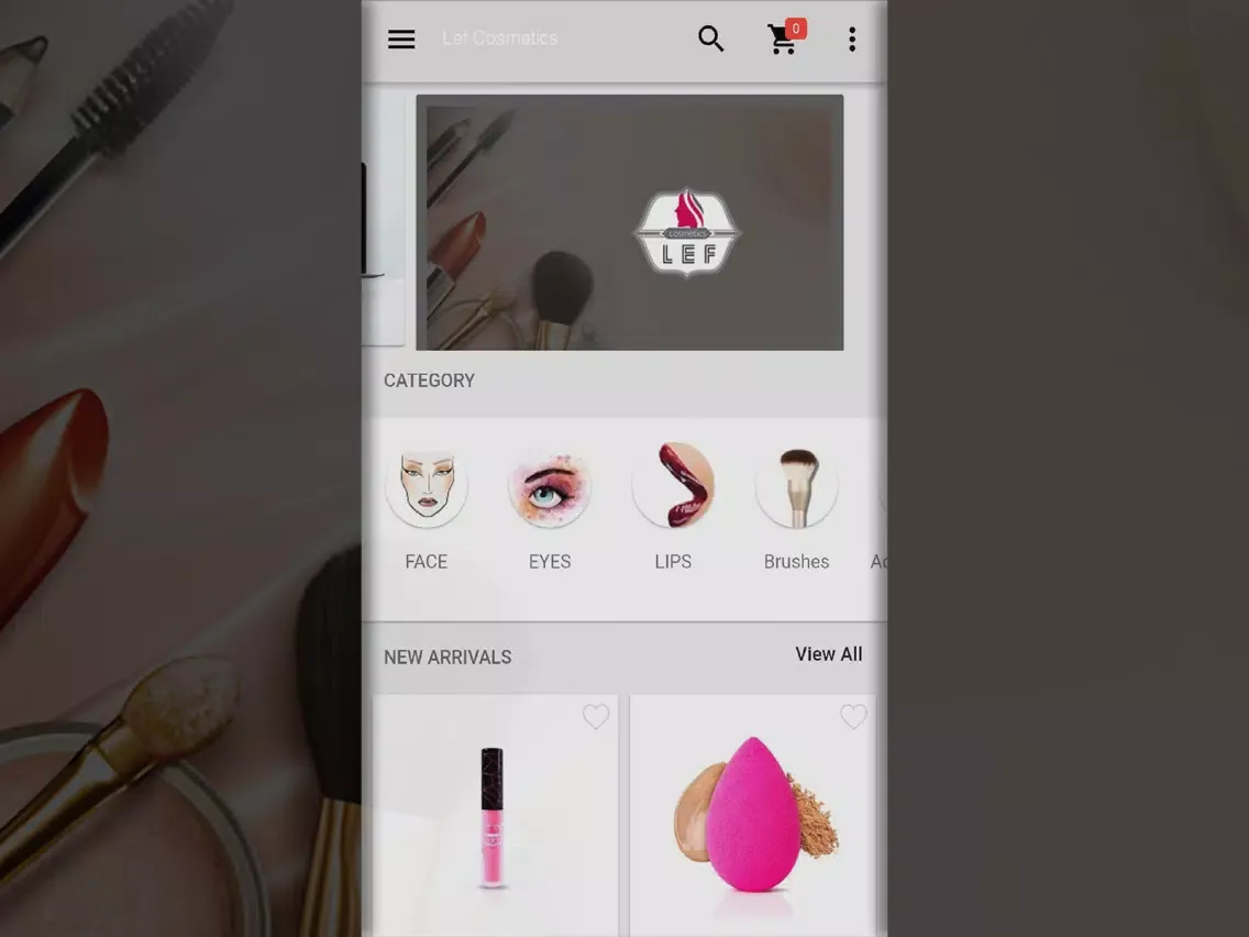 LEF Cosmetics iPad  Screenshots