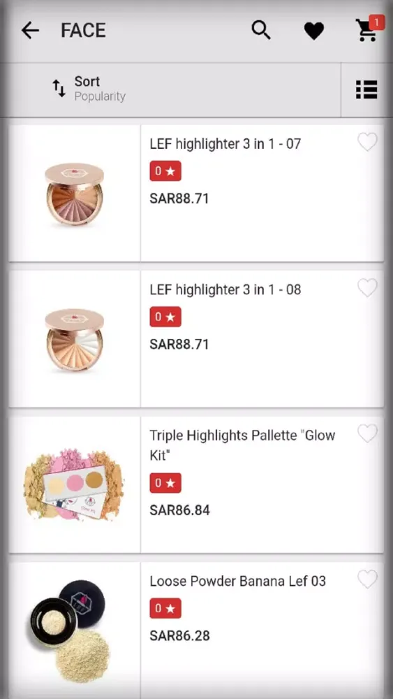 LEF Cosmetics Screenshots