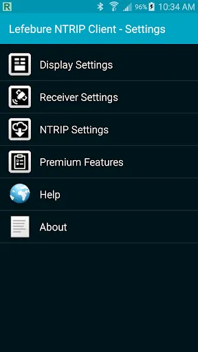 Lefebure NTRIP Client Screenshots
