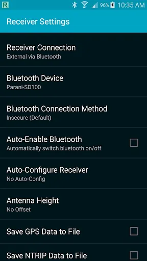 Lefebure NTRIP Client Screenshots