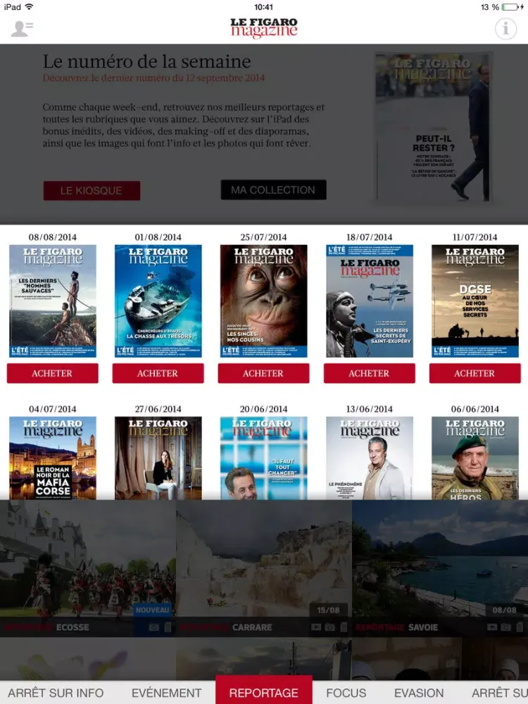 Le Figaro Magazine iPad  স্ক্রিনশট