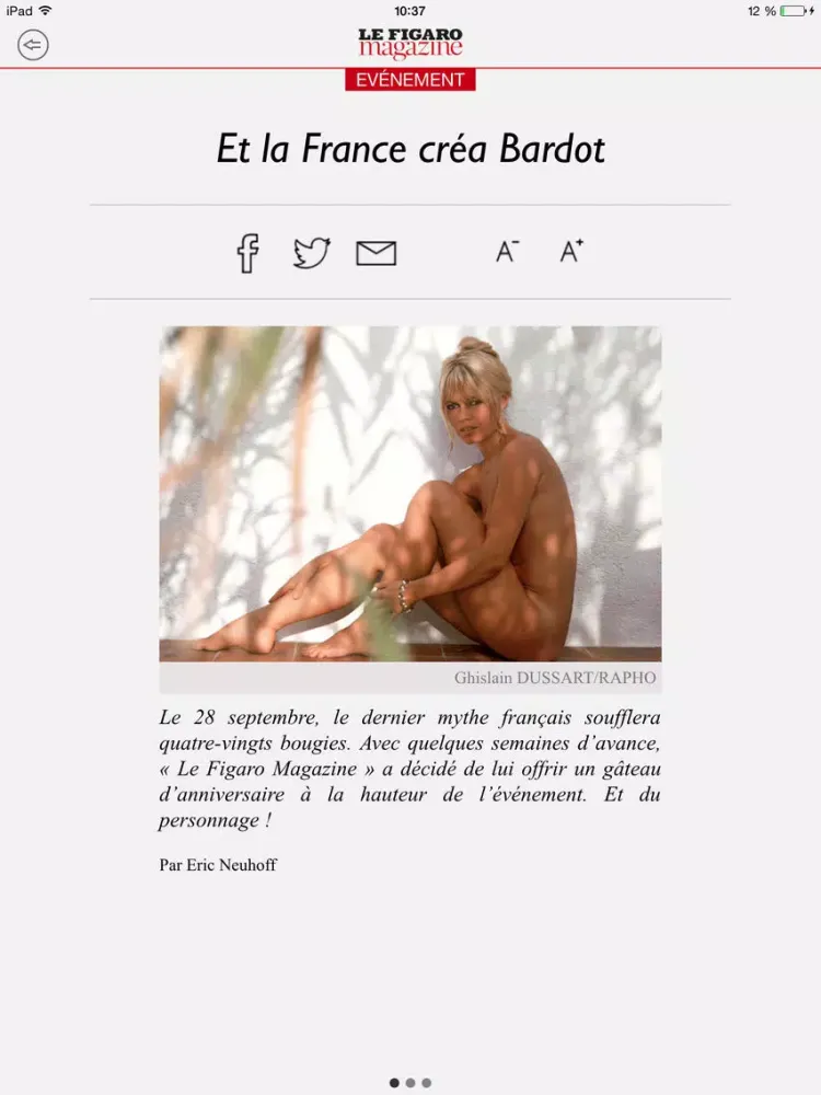 Le Figaro Magazine iPad  স্ক্রিনশট